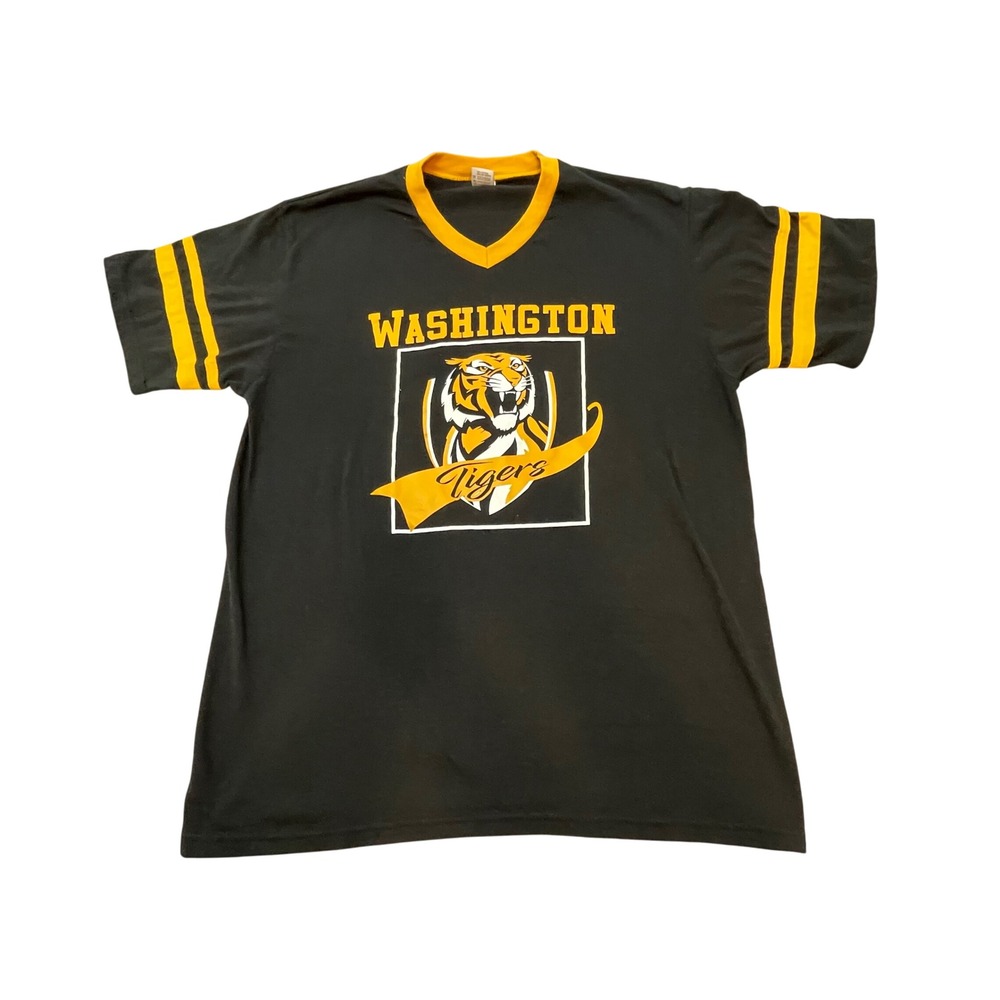Washington Tigers T-Shirt‎ Augusta Sportswear Adult XL Black Yellow Team Tee 01
